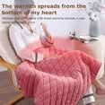 thumbnail image 6 of NOVELAR Personal USB Heated Throw, 29.5 x 47.2 in, Lightweight & Compact for On-the-Go Use, Electric Warming Blanket for Chairs, Travel, or Home, 6 of 7