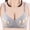 1-Gray, variant on YWDJ Comfy Bras for Womens Bras No Wire Sleep Bras Adjustable Straps Half Cup Push up Wrap Comfy Bras Padded Plus Size Comfortable Bras Solid Lounge Bras Gray XL
