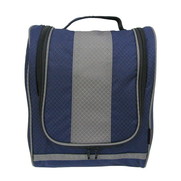 ESTUCHE DE VIAJE O NECESER 0511 AZUL-GRIS ORO ANGELUS BOSCAINI NECESER 0511