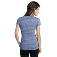 thumbnail image 2 of District Juniors Tri Blend Neck Tee-2XL (Navy Heather), 2 of 6