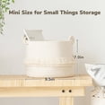thumbnail image 2 of Woven Storage Baskets, Cotton Rope Decorative Hamper for Home Storage, Off-white, 2 of 4