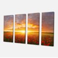 thumbnail image 2 of Design Art - Poppy Field under Bright Sunset, 2 of 3