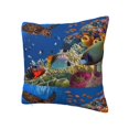 thumbnail image 2 of Wukai Colorful Coral Reef Premium Polyester Fleece Pillow Covers with Hidden Zipper Closure,Luxuriously Soft and Durable-20"x20", 2 of 7