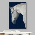 thumbnail image 3 of wall26 Canvas Print Wall Art Vintage Wood Panel White Stallion Horse Nature Animals Digital Art Realism Decorative Farmhouse Zen Rustic Multicolor Wildlife for Living Room, Bedroom, Office - 12", 3 of 5