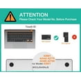 thumbnail image 3 of GadgetCom Keyboard Cover Compatible with MacBook Pro 14 16 2023-2021 A2918 A2992 A2779 A2442 A2991 A2780 A2485 M3 M2 M1 Pro Max , Ultra Thin Soft Silicone Protector Skin (US Layout), 3 of 7