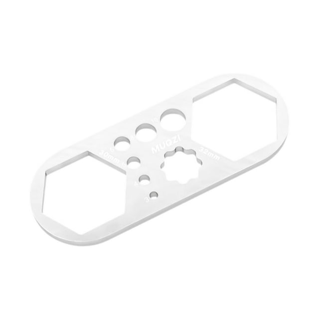 LOVIVER Clé à Moyeu de Fourche Légère Suspensions Clé à Moyeu de Fourche Manivelle Argent 30mm 32mm