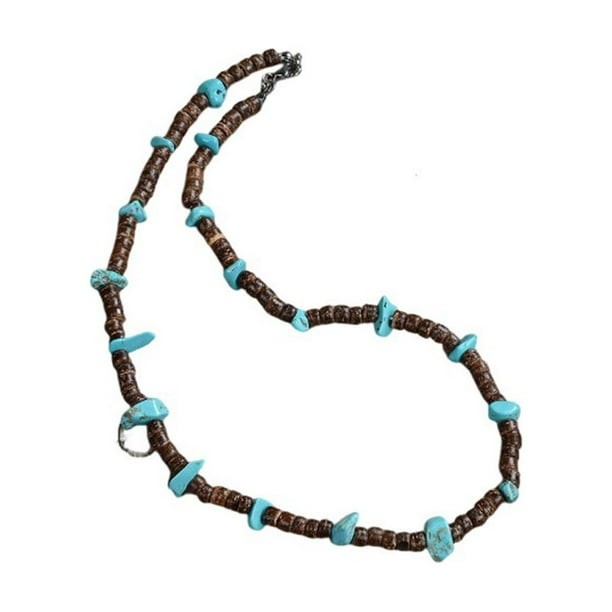 Guardurnaity Collares de moda con cuentas estilo surfista collar bohemio encanto cadena de moda Yoga meditación joyería mujeres hombres regalos Ropa, zapatos y accesorios Miscelánea dos 2-45cm