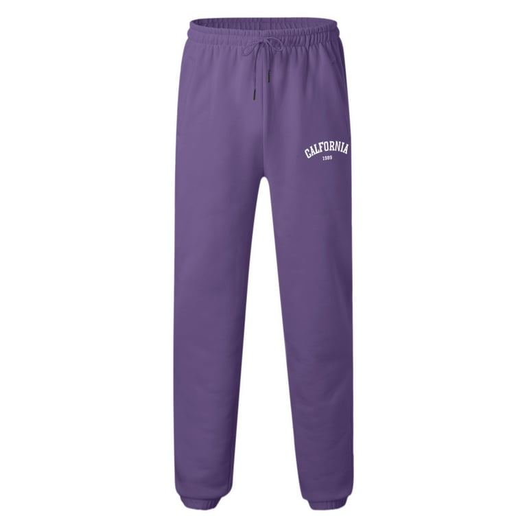 Purple sweatpants online walmart