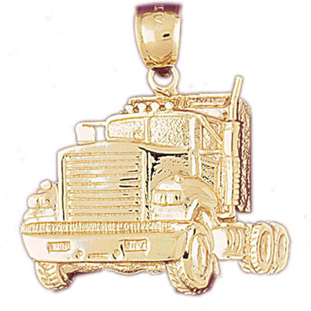 Jewels Obsession Truck Pendant Sterling Silver 925 Truck Pendant 20 mm