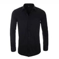 thumbnail image 2 of Camisa de hombre de talla grande de negocios clásica casual interior de color sólido camisa de hombre de manga larga de moda otoño, 2 of 5