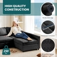 thumbnail image 3 of GIANNA Modular Sectional Sofa, 4 Seat Sofa Set with Storage for Living Room, L-Shaped Modern Sofa Sleeper, Comfy Sofa Couch with Extra Deep Seats for Lounge, 3 of 8