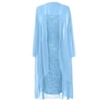 thumbnail image 2 of La Mode des Femmes Deux Pièces Charmante Robe de Mariée Couleur Unie Mère des Robes de Dentelle de Mariée, 2 of 6
