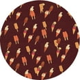 thumbnail image 1 of Ahgly Company Machine Washable Indoor Square Transitional Grapefruit Red Area Rugs, 3' Square, 1 of 7