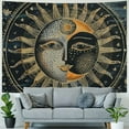 thumbnail image 4 of Autua Sun Moon Stars Tapestry Wall Hanging Unique Style Graphic Tapestries Home Wall Decor Art Living Room Bedroom Dorm 40x30inch, 4 of 6