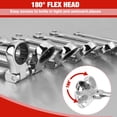 thumbnail image 3 of Juego de llaves WORKPRO Flex-Head Tracheting de 8 piezas SAE 5/16-3/4 pulgadas, 3 of 7
