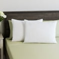 100 Goose Feather Pillow 100 Cotton Shell, 2 Pack Jumbo Size Pillows