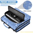 thumbnail image 6 of Zipper Binder with Shoulder Strap 2 inch 3 Ring Waterproof File Folder Organizer Bag 500 Sheet Cartoon Sea Creatures Pattern, 6 of 8