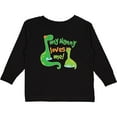 thumbnail image 3 of Inktastic My Nanny Loves Me Grandson Dinosaur Boys Long Sleeve Toddler T-Shirt, 3 of 5