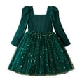 thumbnail image 4 of Kogui Dresses for Baby Girls Girls Dresses Toddler Winter Long Sleeve DressesSize 2T 3T(Green,2-3 Years), 4 of 6