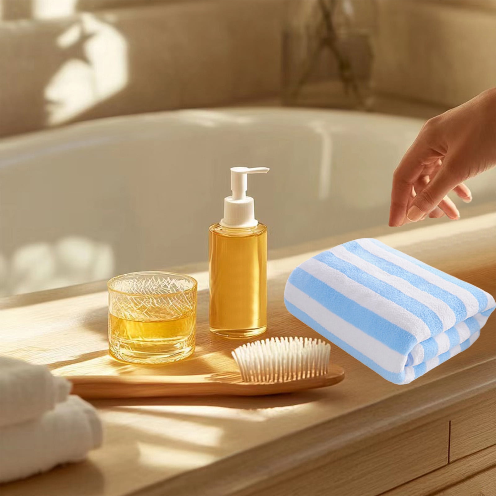 Pklyzj Microfiber Hand Towels for Bathroom Quick Dry Small Towel