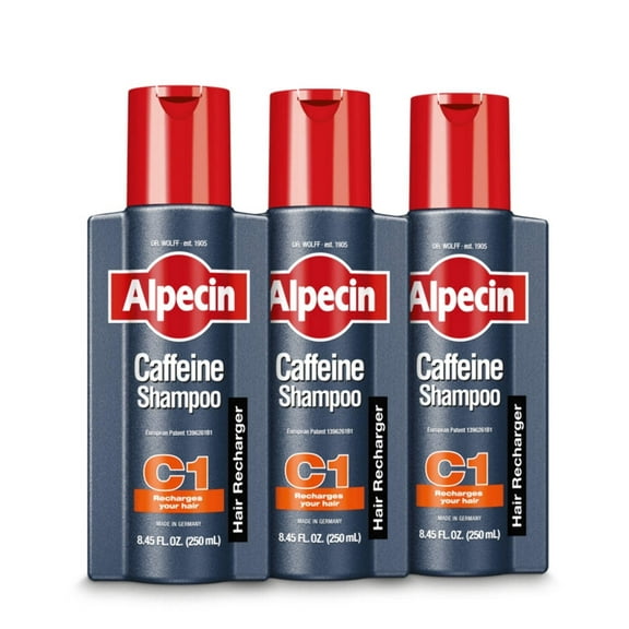 Alpecin C1 Caffeine Shampoo, 8.45 fl oz 3 Pack