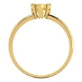 thumbnail image 4 of Clara Pucci 14K Yellow Gold 1.25ct Yellow Solitaire Ring for Women, 4 of 8