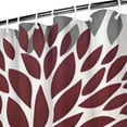 thumbnail image 3 of Red and Gray Floral Pattern Shower Curtain 72"x72" ,Bathroom Decorative Shower Curtains Set with 12 Hooks,Modern Waterproof Washable Shower Curtain, 3 of 6