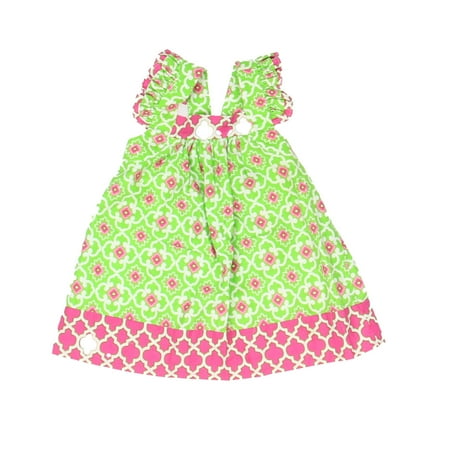 

Pre-owned Bonnie Baby Girls Green | Pink Sun Dress size: 12 Months