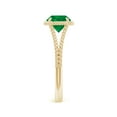 thumbnail image 3 of Angara Natural 1.2 Ct. Emerald Solitaire Ring in 14K Yellow Gold for Women (Ring Size: 3.5), 3 of 10