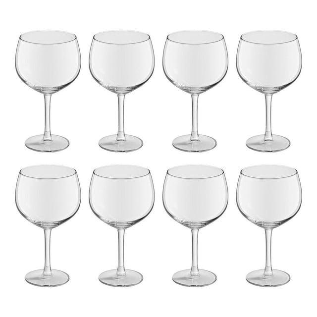 Juego Copas Cristal Coctelera 8 Pzs 643ml Gin Royal Leerdam