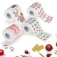 thumbnail image 4 of Papel higiénico HUOGUO Home Santa Claus Christmas, 4 rollos, 4 of 5