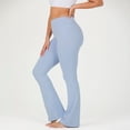 thumbnail image 7 of YITTY Active Women's Ultraluxe Kick Flare High Waist Legging, Athleisure, 4-Way-Stretch, Glacial Blue, 2X, 32", 7 of 7