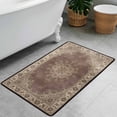 thumbnail image 3 of Washable Vintage Kitchen Mat 31"x20" Non Slip Soft Plush Low Profile Kitchen Rug, Distressed Medallion Oriental Style Sink Mat for Laundry Room Bedroom Office, 3 of 6