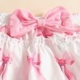 thumbnail image 4 of Toddler Girl Farm Outfit Cow Print Romper Ruffle Skirt Headband 3 Piece Baby Set 0-3 Months, 4 of 6