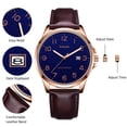 thumbnail image 2 of Watch for Men Minimalist Ultra Thin Wrist Watch Waterproof Quartz Analog Watch with Leather Strap -Gift for Men, 2 of 7