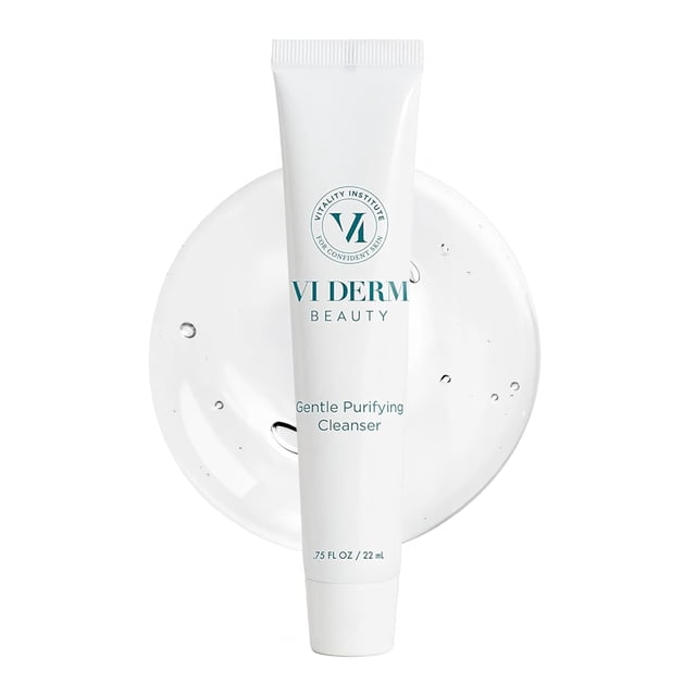 Limpiador facial VI Derm Hidratante, Suave y Purificante, 22 ml