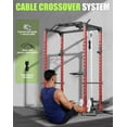 thumbnail image 4 of JoanKaren Power Rack Cage,1600LBS Capacity Multi-Function Squat Rack for Home Gym with Cable Crossover System, 4 of 8