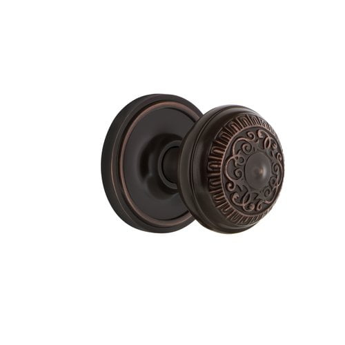 Photo 1 of 2 PACK Nostalgic Warehouse Classic Rosette Privacy Egg & Dart Door Knob in Timeless Bronze (NW-713447)