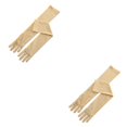 thumbnail image 3 of Guardurnaity 2 uds, guantes largos para vestido de cena para mujer, mitones elásticos de leche cálidos, guante de moda, manopla elástica para Beige 2piezas, 3 of 6