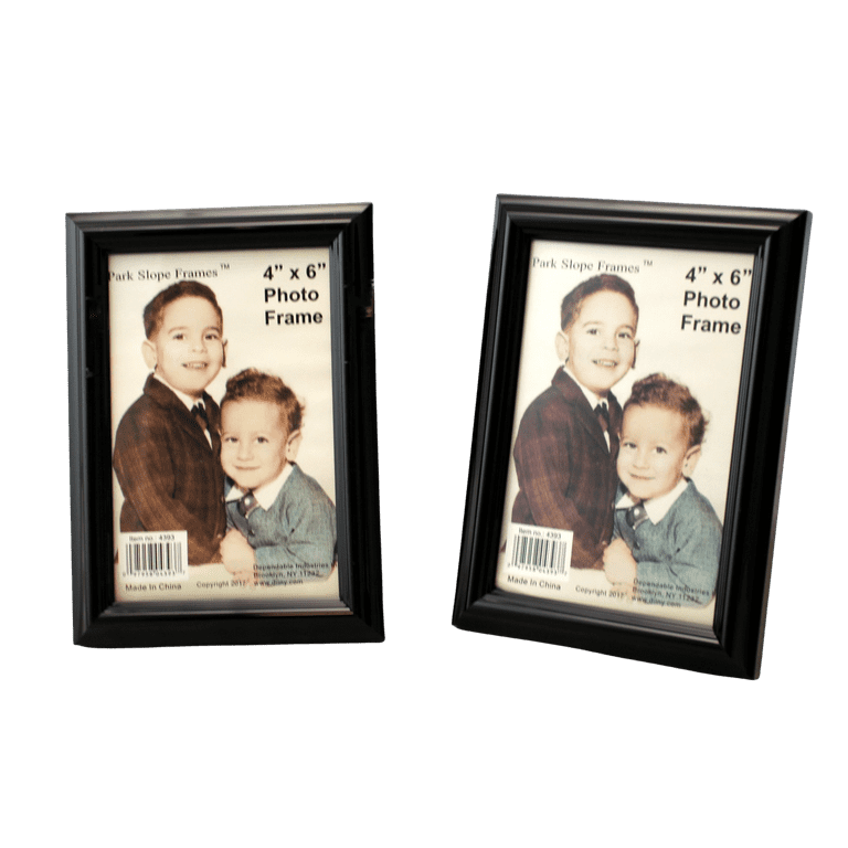 Mixoo 4x6 Picture Frames 2 Pack - Rustic Wooden Photo Frame L-shape Double  Sided Frames Vertical & Horizontal Display for Table Top or Desktop