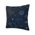 thumbnail image 2 of YFYANG Square Decorative Throw Pillow Case (Without Pillow Insert), Cartoon Cosmic Star Doodle Bedroom Sofa Car Cushion Cover, 24"x24", 2 of 9