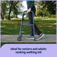 thumbnail image 4 of Medline Walker and Cane Combo for Caregivers, Seniors and Adults, For Leg or Foot Injuries, 4 of 7