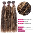thumbnail image 2 of P4/27 Water Wave Bundle Highlight Bundles 16-24 inch Ombre Piano Color Human Hair Weave Bundles Honey Blonde Brazilian Curly Hair Bundles, 2 of 3