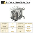 thumbnail image 2 of AC110V 40A Electromagnetic Relay, High Power Relay DPDT 2NO 2NC 8 Terminals Din Rail Mounting, 2 of 7