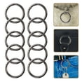 thumbnail image 3 of 10 Pcs Anneaux Métalliques Ronds DIY Porte-Clés Fournitures pour Fabrication, 3 of 8
