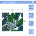 thumbnail image 4 of GZHJMY 2PCS Tropical Leaves Towels Cotton Washcloths Set,Quick Drying & Absorbent Soft Bathroom Hand Towel Lightweight & Portable Fingertip Towel, 4 of 7