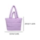thumbnail image 2 of Likrtyny Bolso Mano Acolchado para Mujer Bolso Hombro Bolso Elegante (púrpura), 2 of 8