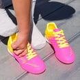 thumbnail image 4 of Vizari Kids Liga Indoor Soccer Shoes For Boys and Girls- Pink/Yellow - 5, 4 of 5