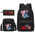 thumbnail image 5 of Disney-Mochilas escolares de Lilo y Stitch para niños, morral de viaje Kawaii, ligero, 3 piezas, 5 of 5