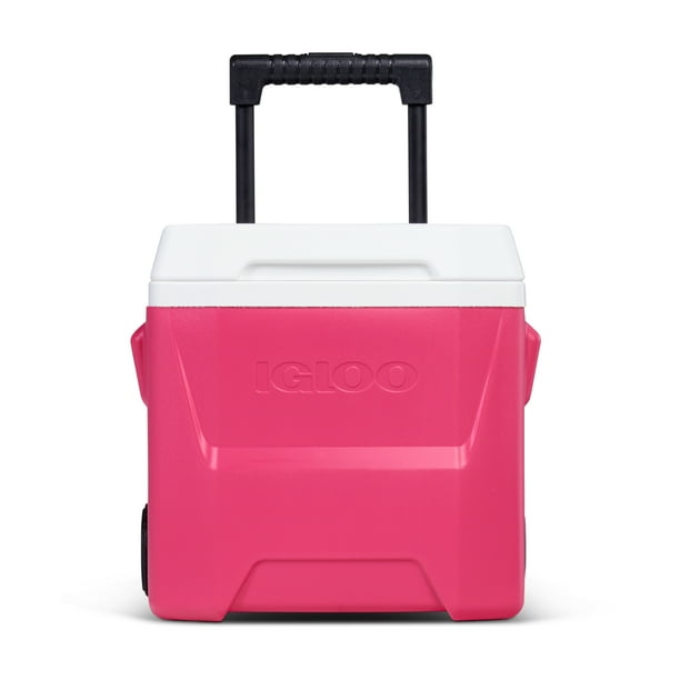 Igloo 16 qt. Laguna Roller Ice Chest Cooler with Wheels Pink